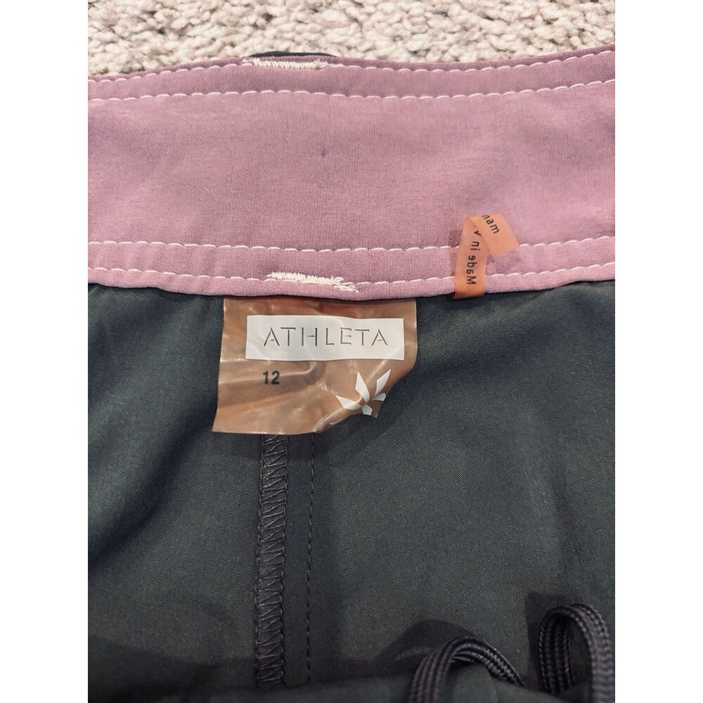 Athleta Gray Lightweight Microfiber Tennis Golf Skort Skirt Women’s Size 12 - Picture 2 of 10